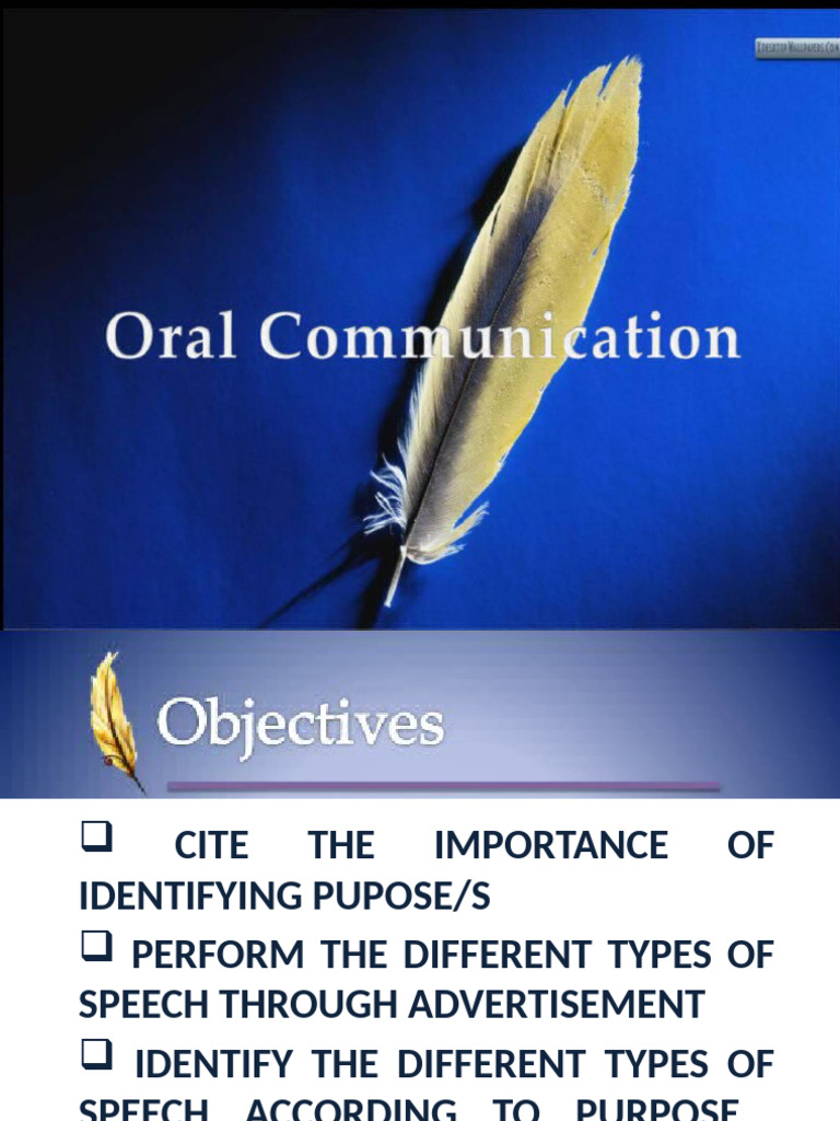 Types of Speech According to Purpose | PDF