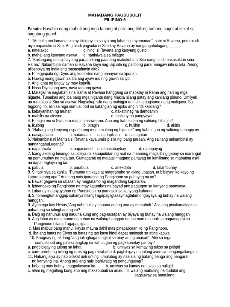 3RD Quarter Reviewer | PDF
