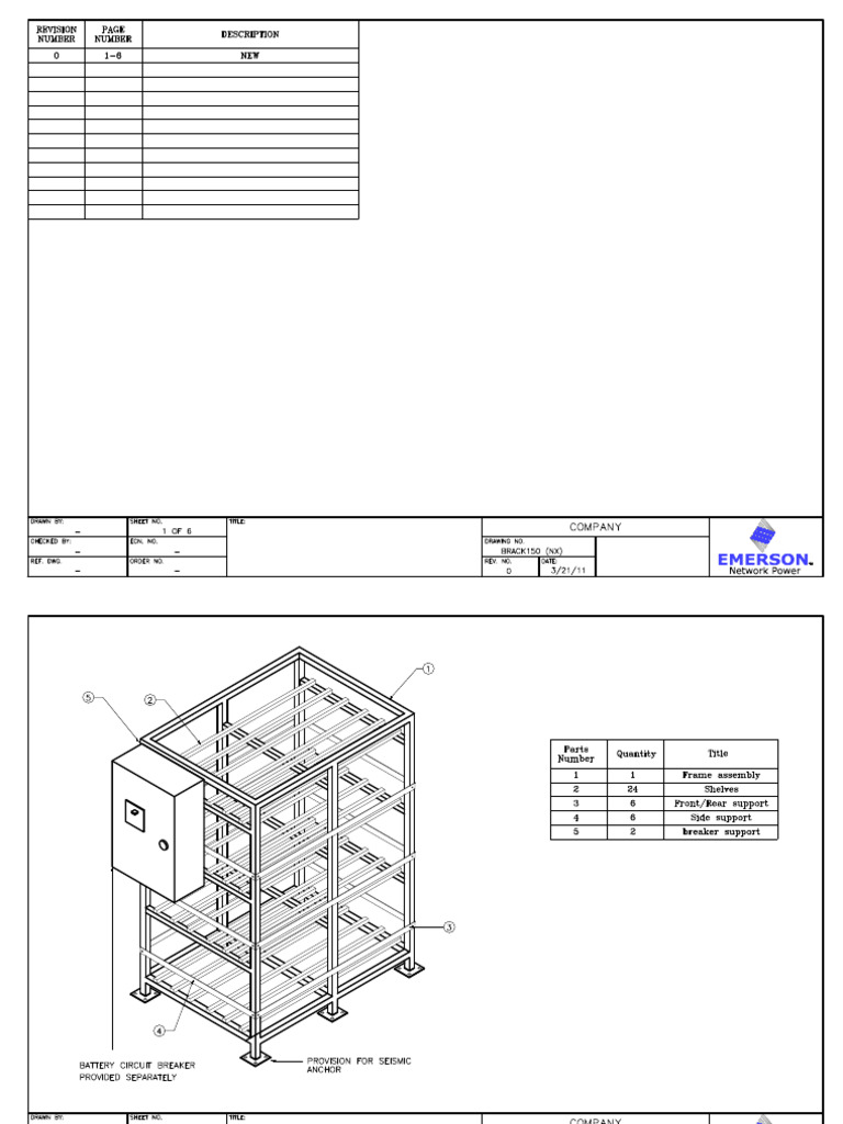 Open Bay Battery Rack Specifications | PDF
