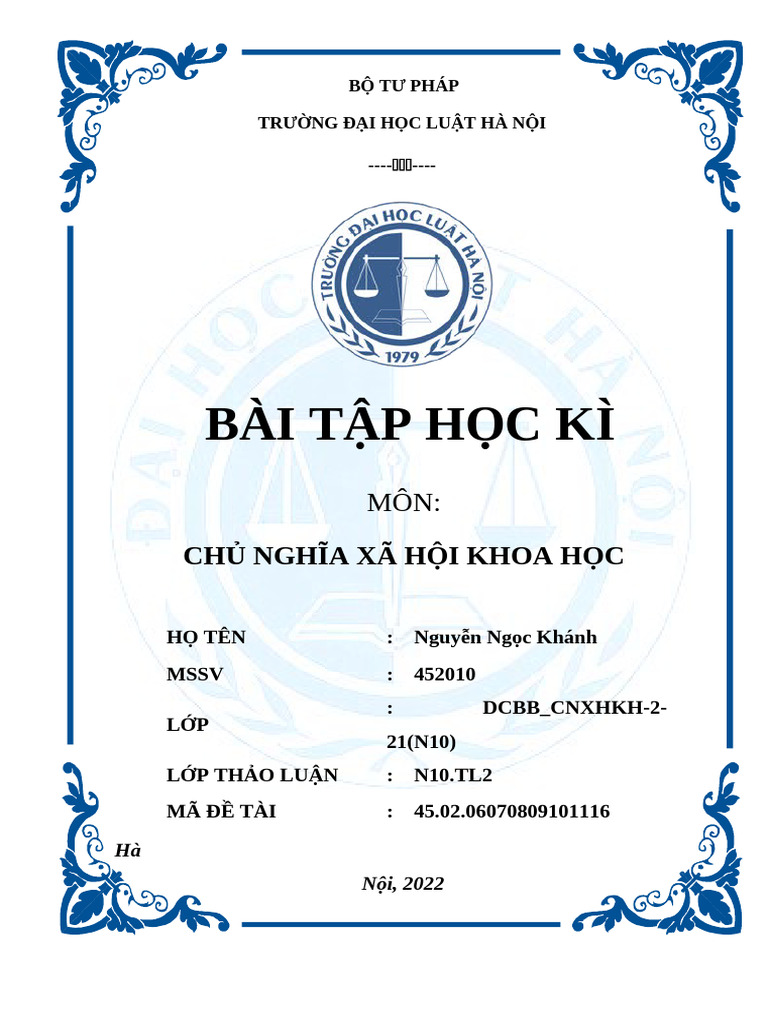DCBB - CNXHKH-2-21 (N10) - 1C3 - NguyenNgocKhanh-452010 | PDF