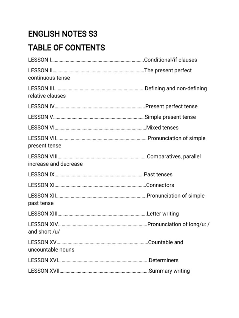 English Notes S3 | PDF