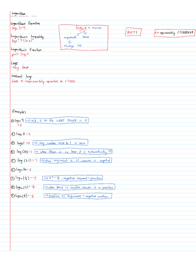 Logarithm Documentation Overview | PDF