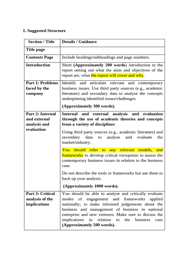 suggested structure | PDF | Argument | Theory