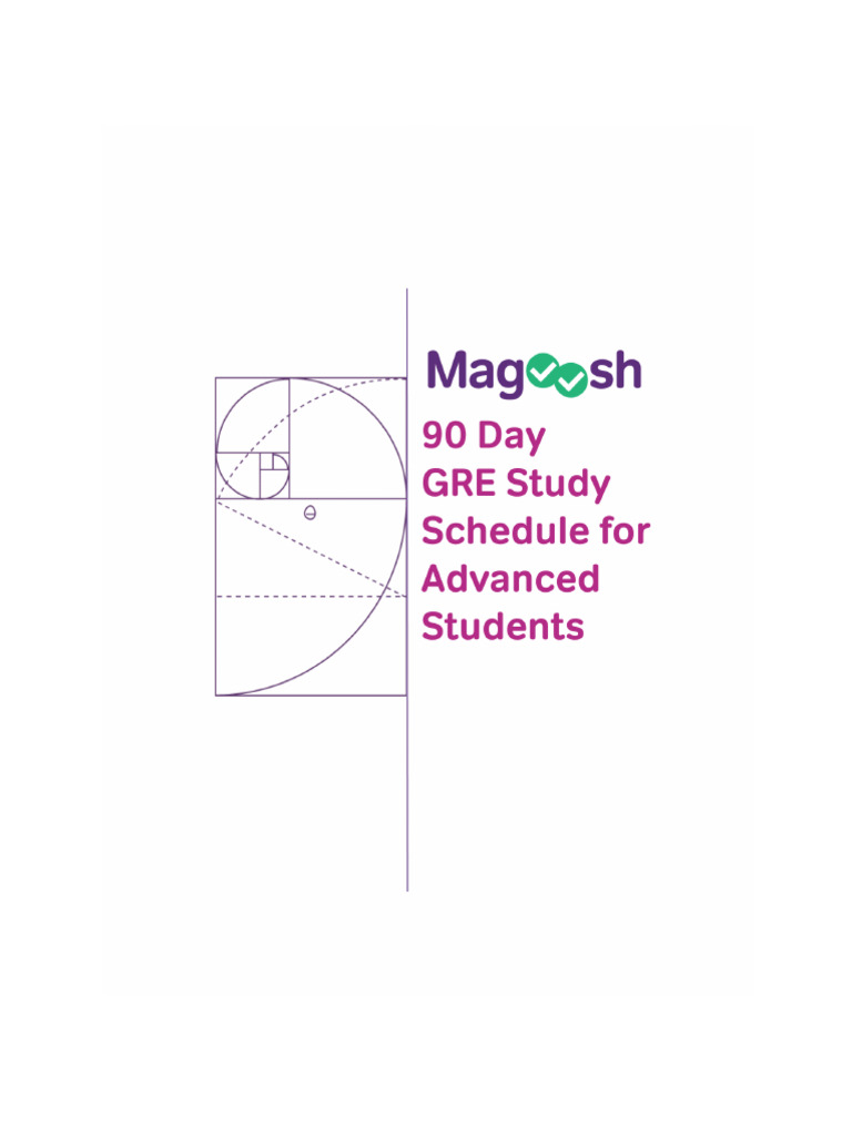 90-Day GRE Study Plan Overview | PDF | Graduate Record Examinations ...
