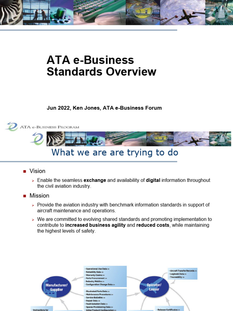 ATA e-Business Standards Overview | PDF | Xml Schema | Reliability ...