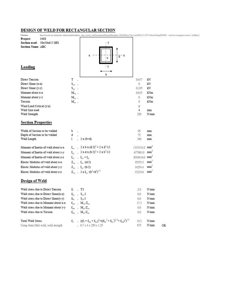 Welding Check | PDF | Mechanical Engineering | Classical Mechanics