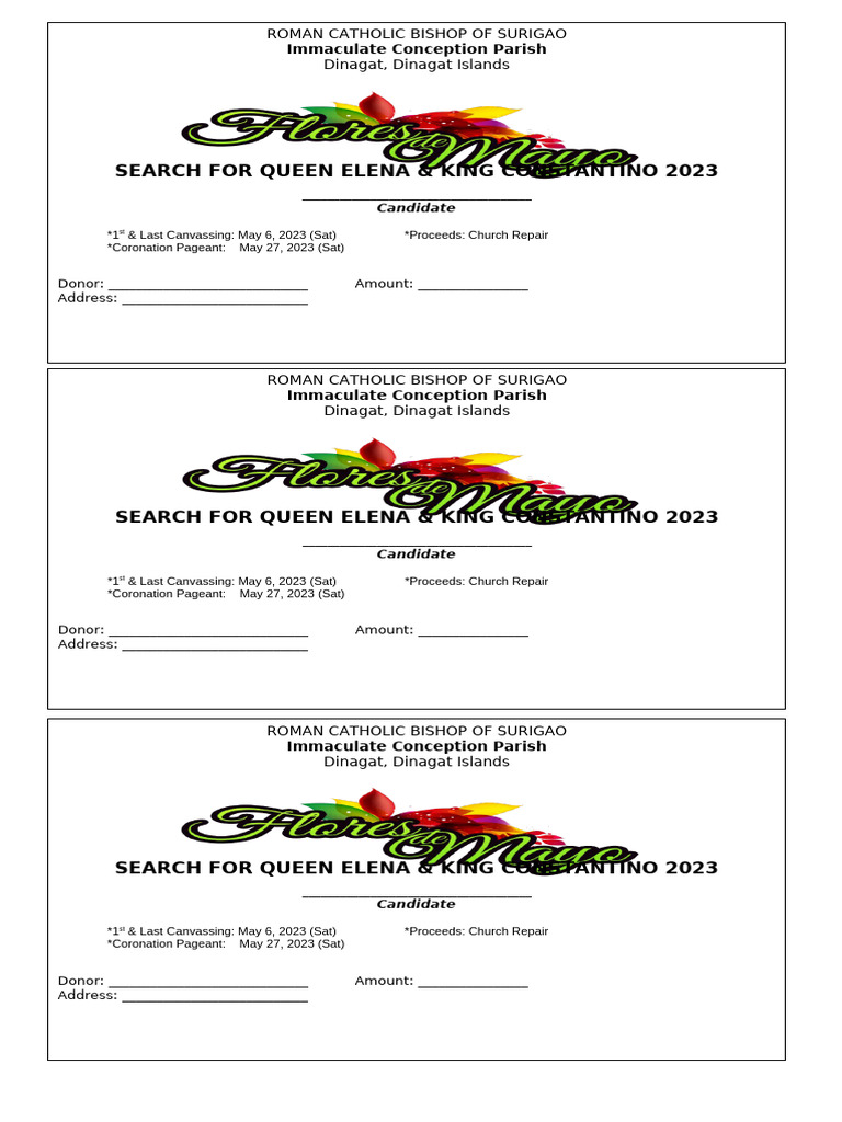 Pageant Solicitation Envelope 2023 | PDF