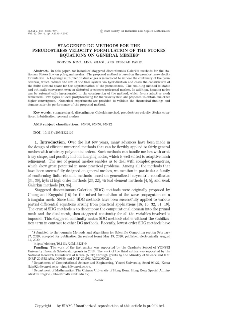 10 1137@20M1322170 | PDF | Finite Element Method | Function (Mathematics)