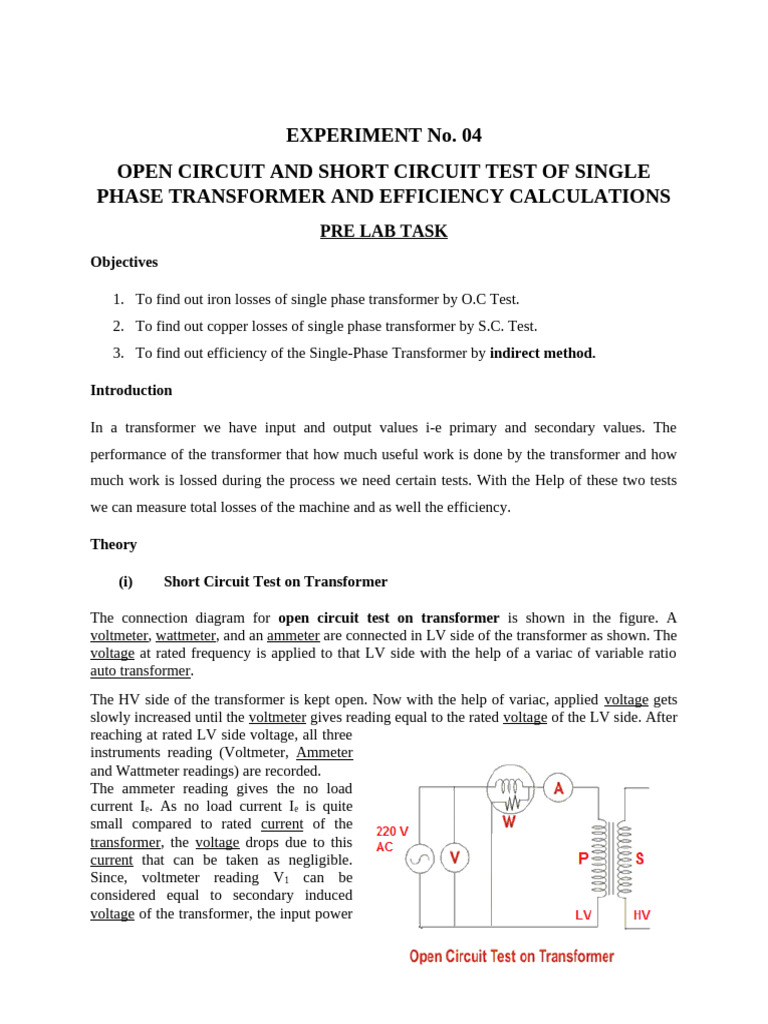 Lab 4 | PDF | Transformer | Electromagnetism