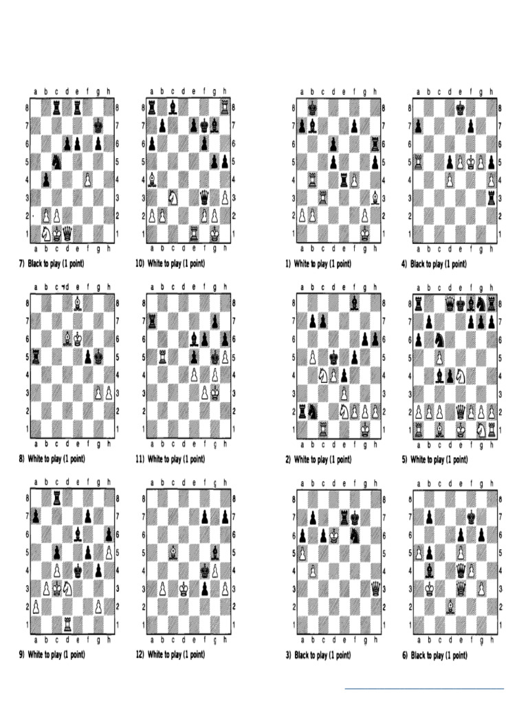 1001 Check Mate For Student | PDF | Chess | Chess Theory