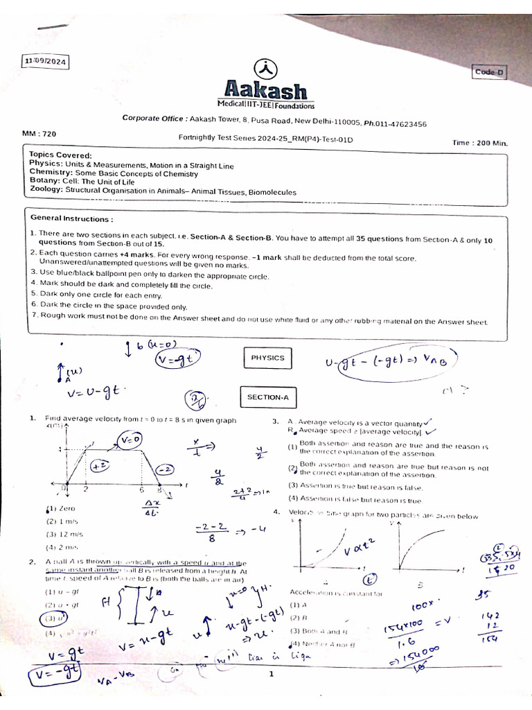 FT 01 Code D (P4) QP | PDF