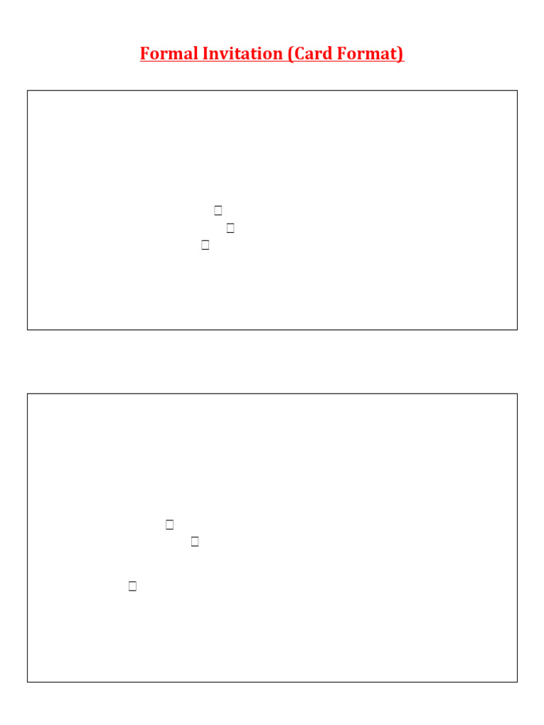 Invitation Template for Various Events | PDF