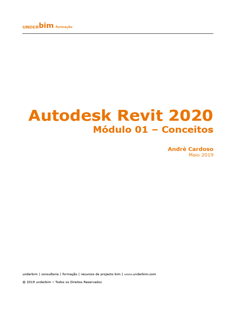 Conceitos Básicos do Autodesk Revit 2020 | PDF | BIM | Autodesk Revit