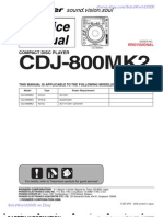Pioneer CDJ 800MK2.Service