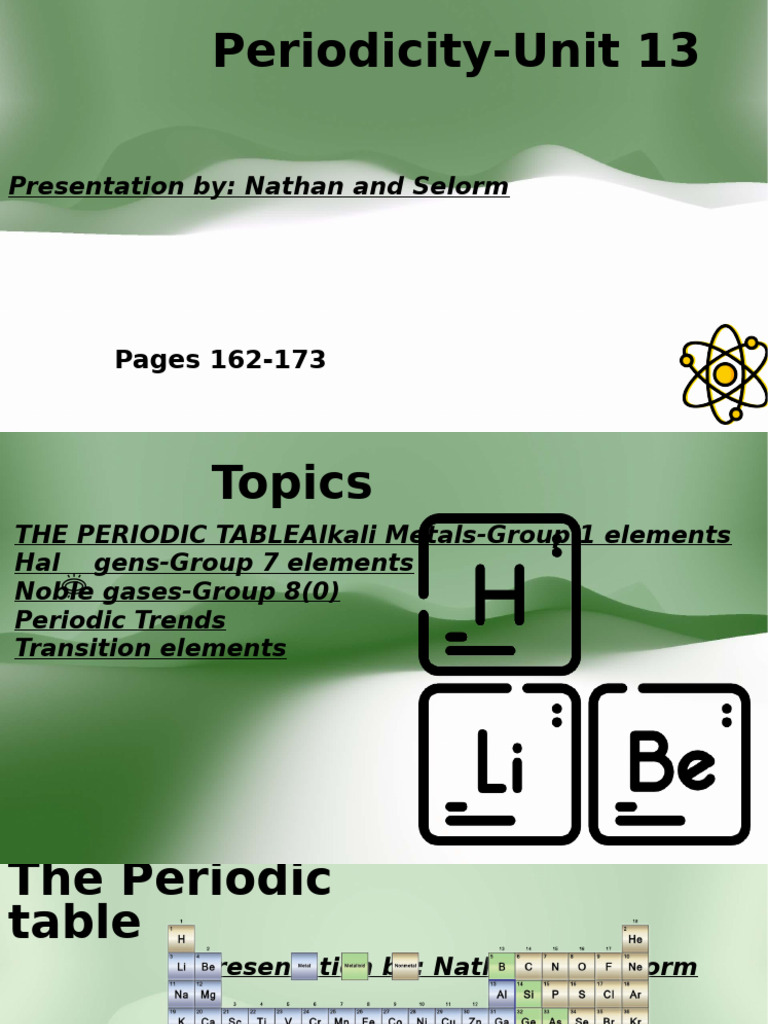 Understanding the Periodic Table Trends | PDF | Chlorine | Iodine