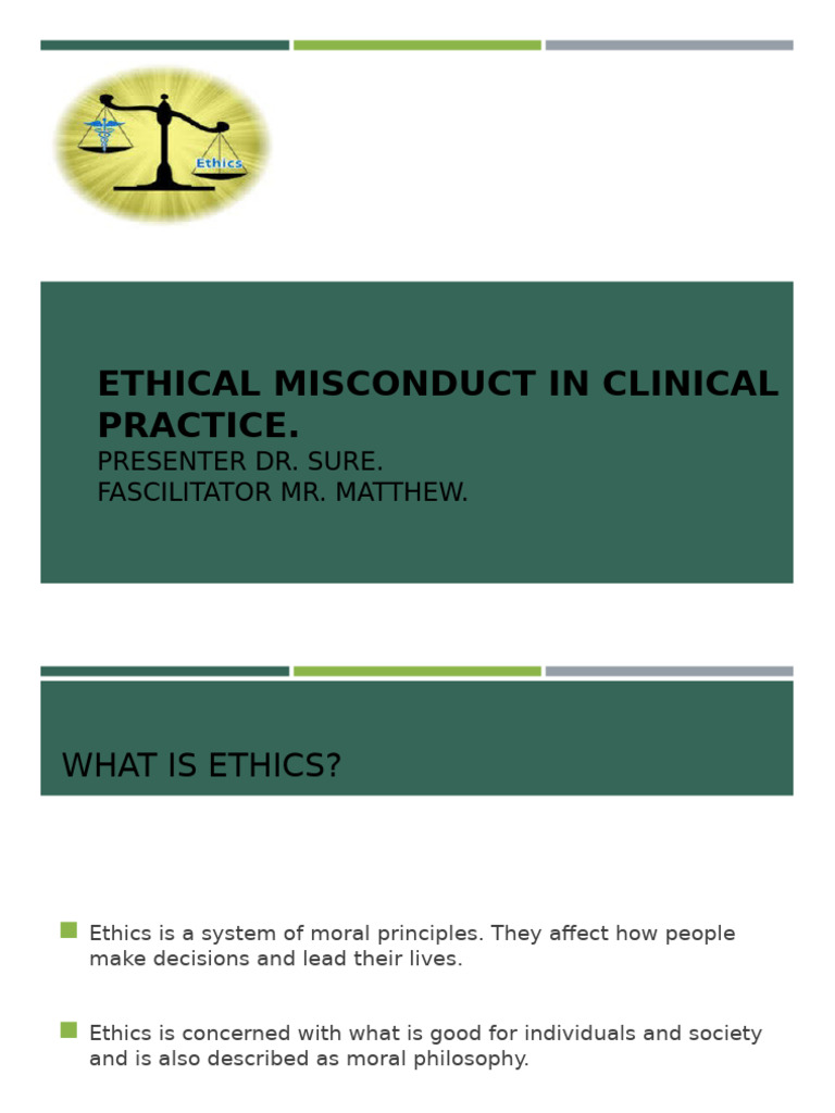 Ethical Misconduct in Clinical Practice | PDF | Medical Ethics | Bioethics