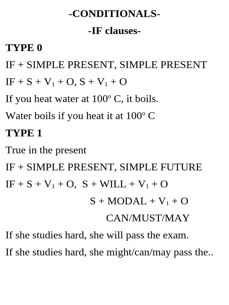Understanding Conditional Clauses in English | PDF