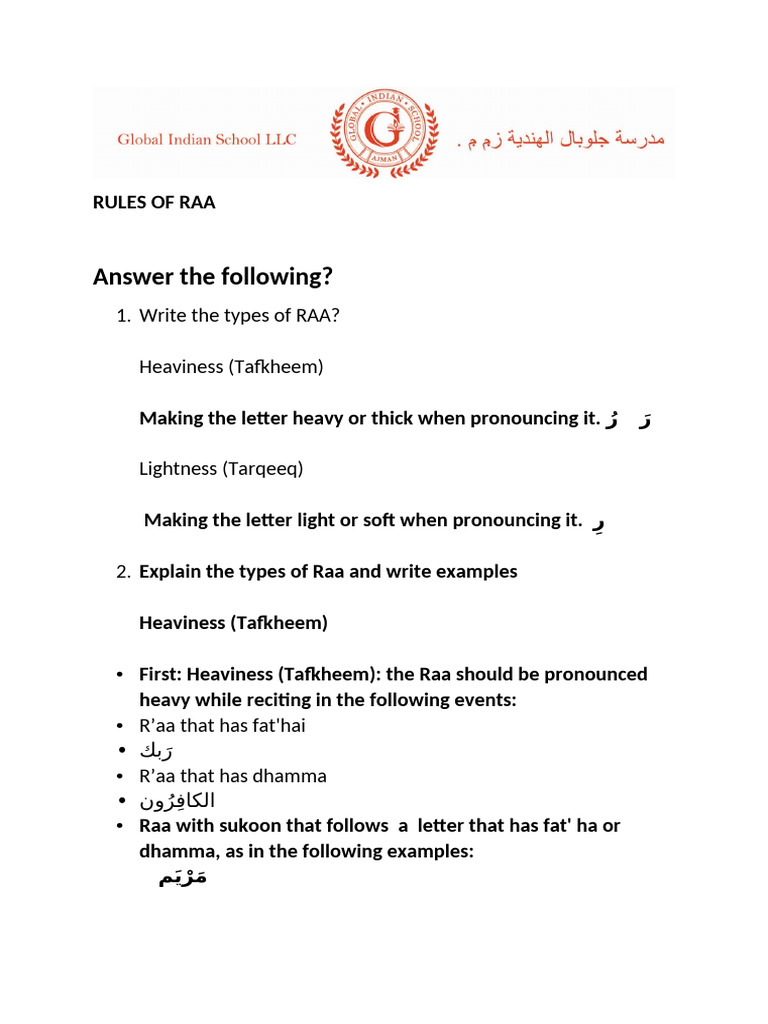 GRADE 9 Rules of Raa | PDF