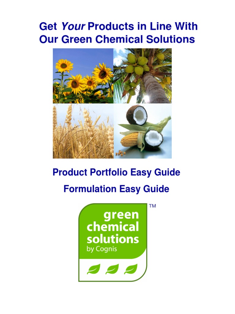 Cognis Eco-Product Summary | PDF | Surfactant | Emulsion