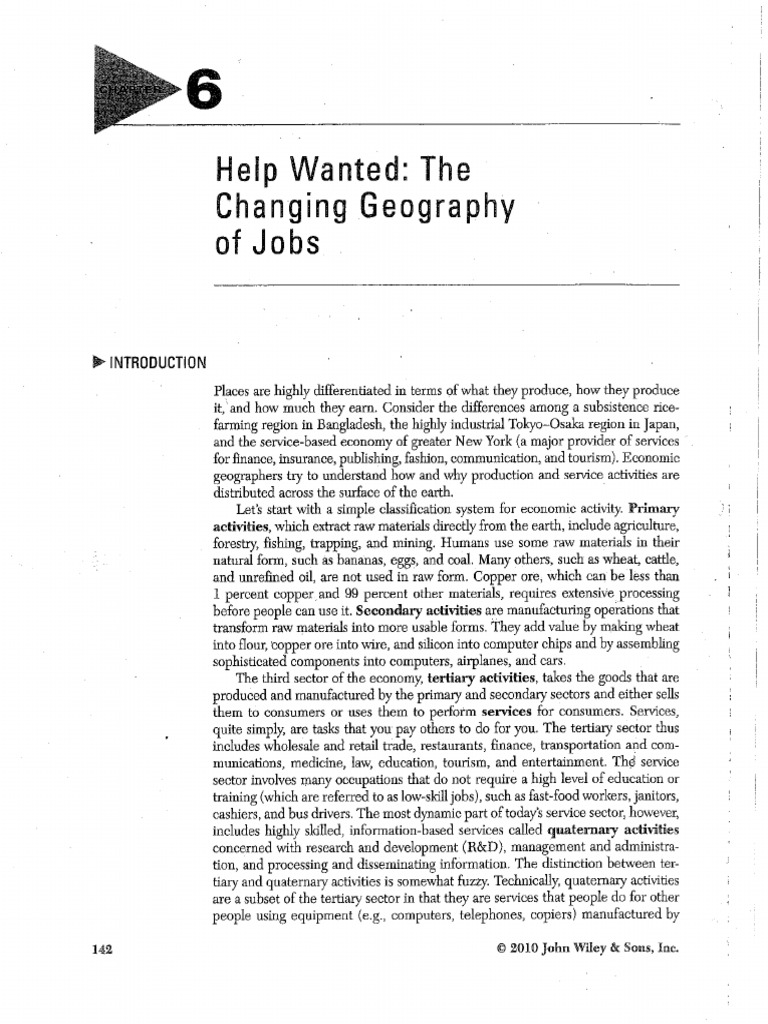 Geography of Jobs | PDF