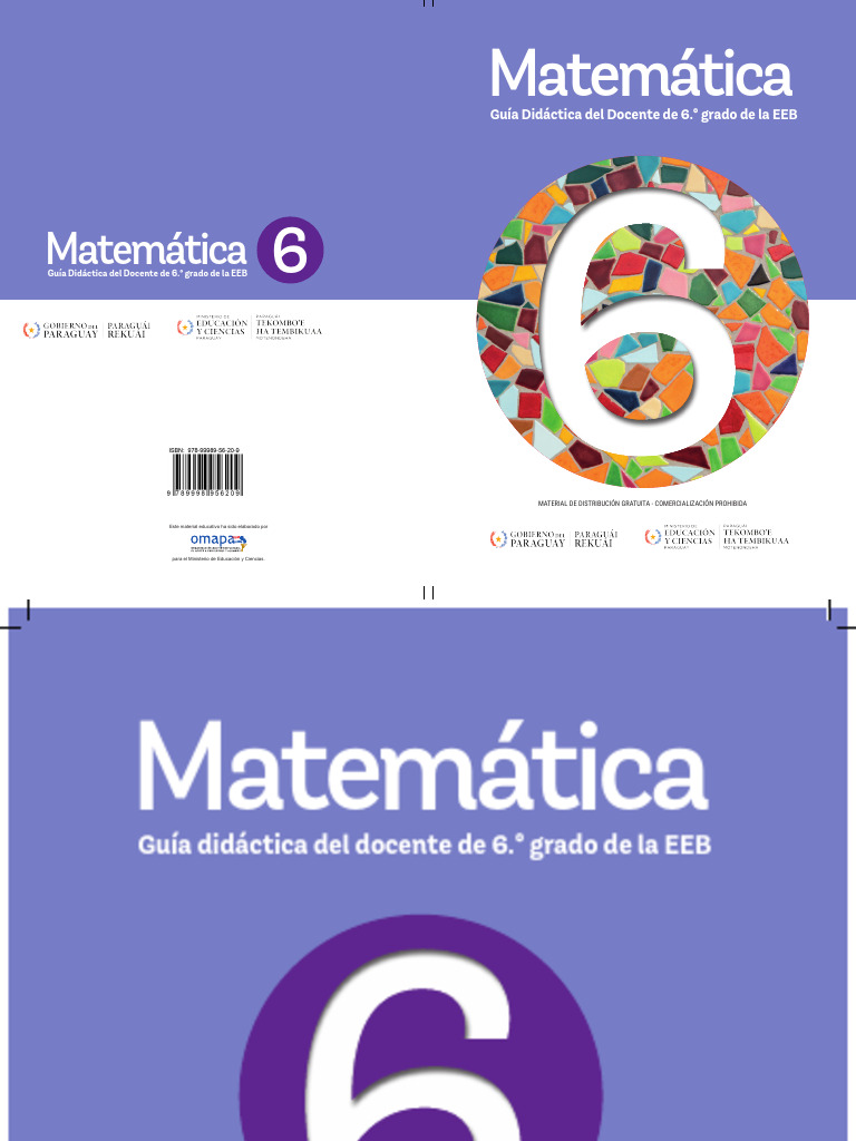 Guía Didáctica Matemática 6.º Grado EEB | PDF | Volumen | Enseñando