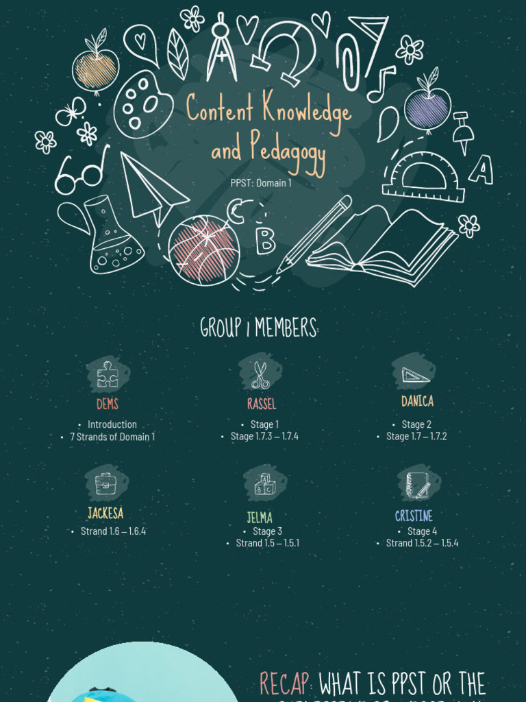 PPST Domain 1: Content Knowledge & Pedagogy | PDF | Teachers | Learning