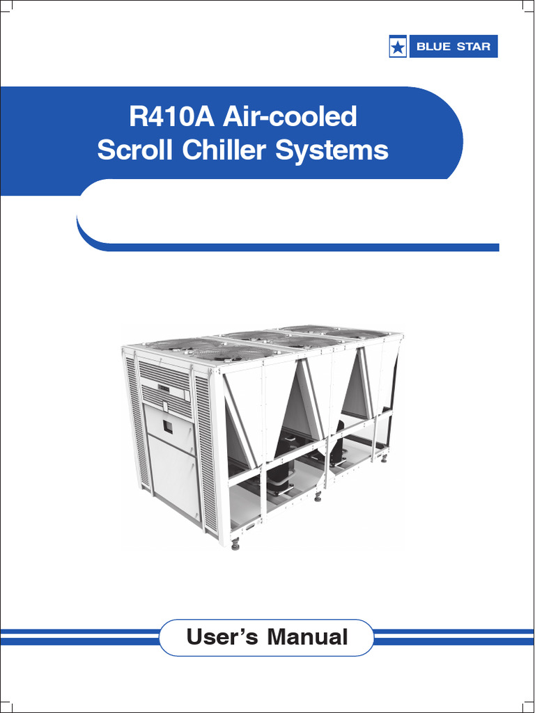 Blue Star R410A Chiller User Manual | PDF | Air Conditioning | Building ...
