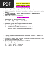 Maths FORMULA SHEET Class 10th (Prashant Kirad) | PDF | Factorization ...