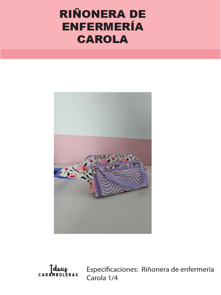 Molde Riñonera Enfermería Carola | PDF
