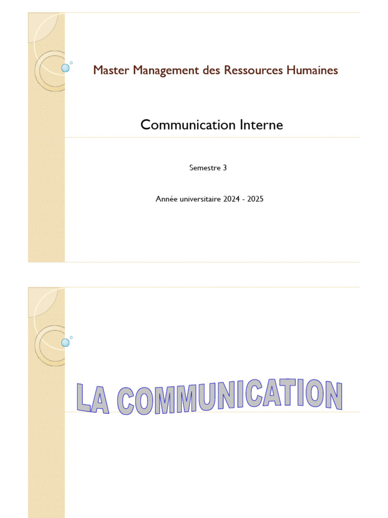 Stratégies de Communication Interne | PDF | Gestion des ressources ...