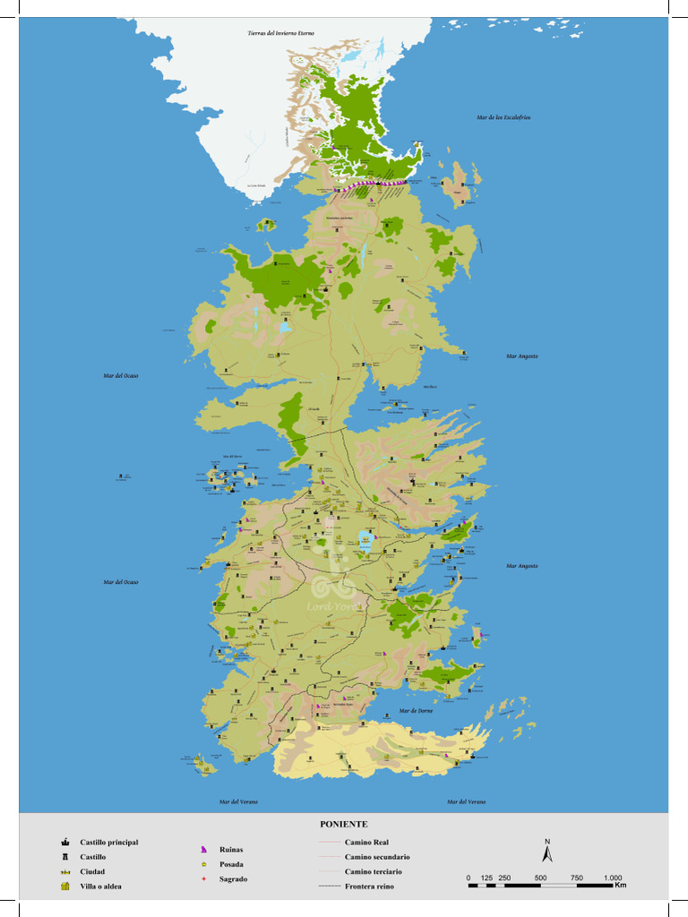 Mapa Poniente - DIN-A2 | PDF