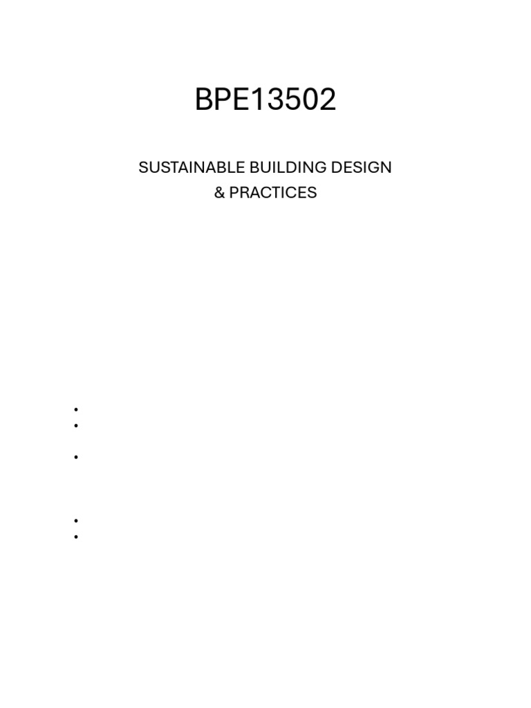 Sustainable Building Design Guide | PDF | Green Building | Sustainability