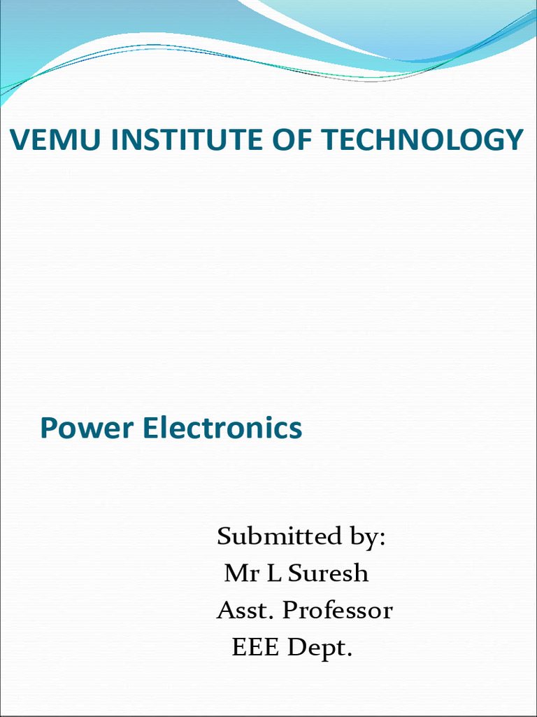 Power Electronics for EEE Students | PDF | Bipolar Junction Transistor ...
