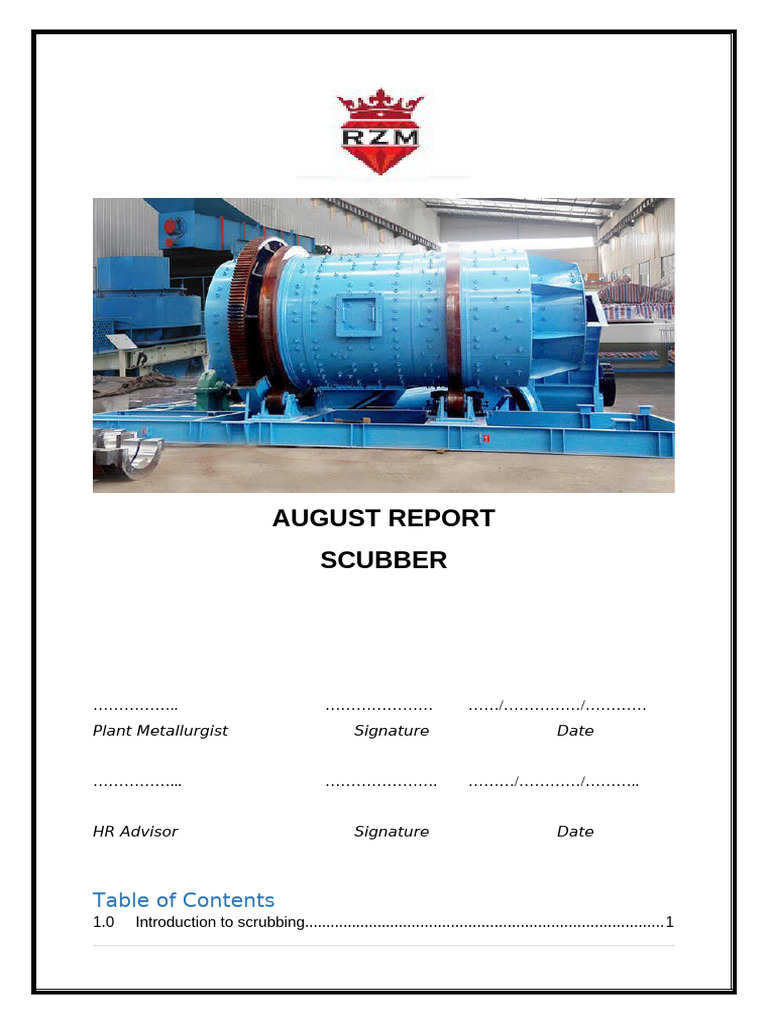 Scrubber Operation and Maintenance Guide | PDF | Mechanical Engineering ...