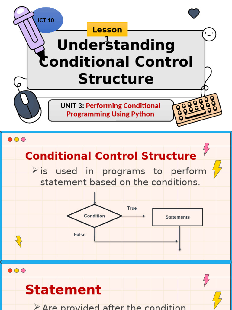 Lesson-1.-UNDERSTANDING-CONDITIONAL-CONTROL-STRUCTURE | PDF | Personal ...