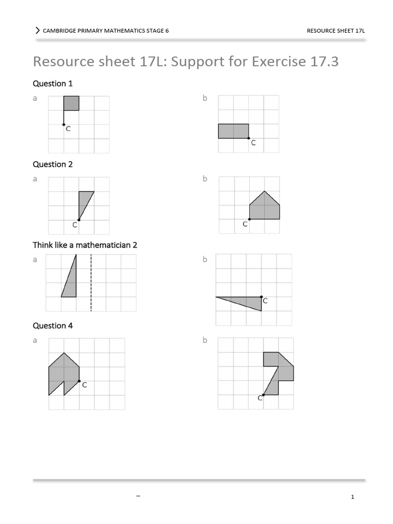 Cambridge Primary Math Stage 6 Resource | PDF