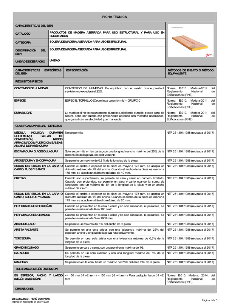 Solera de Madera Estructural | PDF