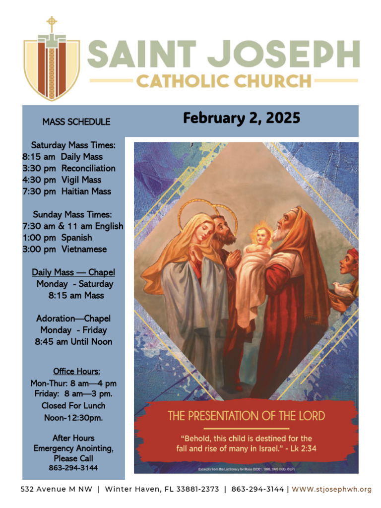 Horario de Misas y Actividades Parroquiales | PDF | María, madre de Jesús