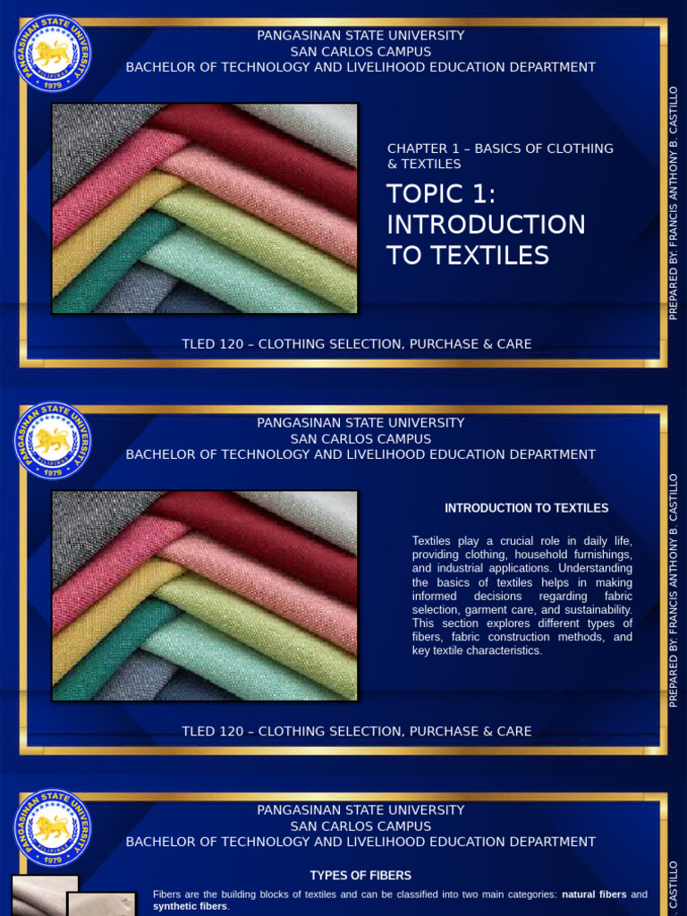 Chapter 1 | PDF | Textiles | Clothing