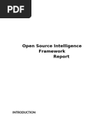 OSINT Reporting Template Overview | PDF
