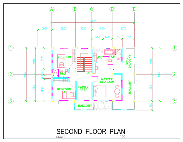 Second Floor Plan with Balconies | PDF