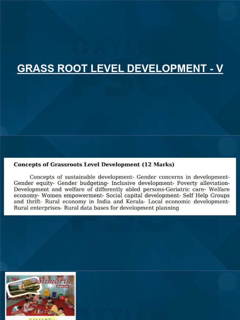 Concepts of Grassroot Level Delvelopment 05 | PDF