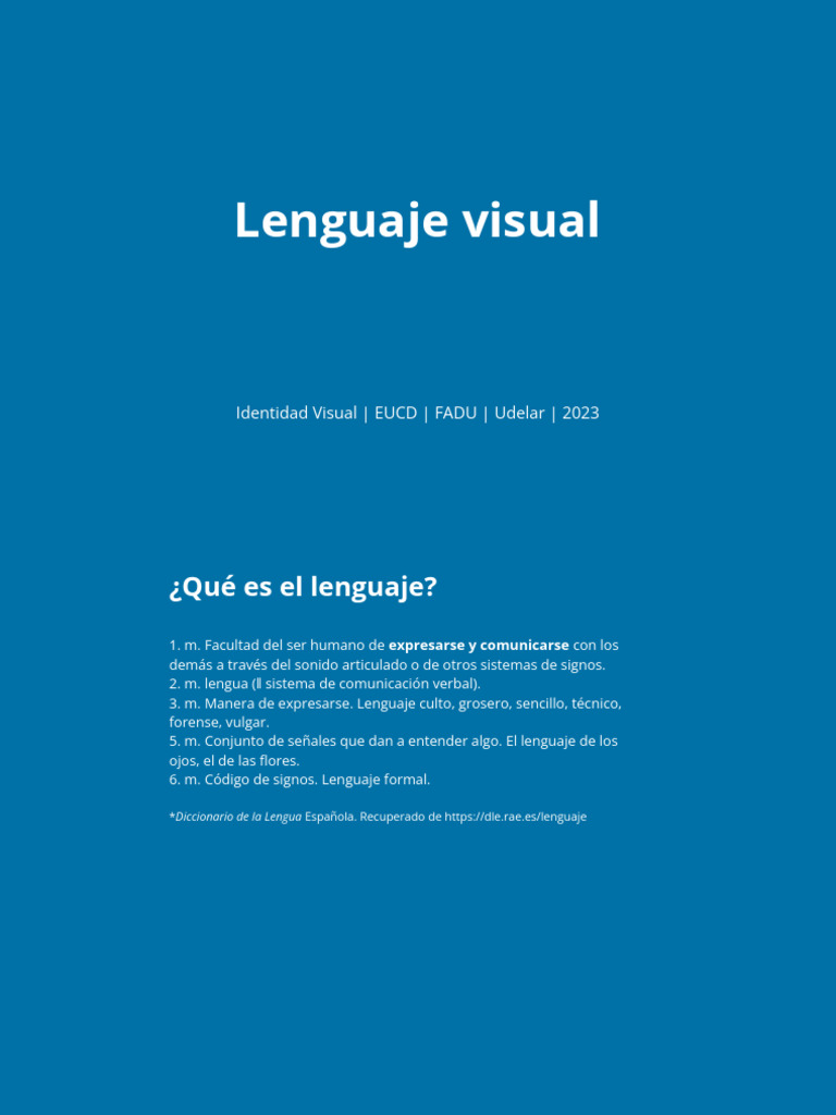 Fundamentos del Lenguaje Visual | PDF | Semántica | Gramática