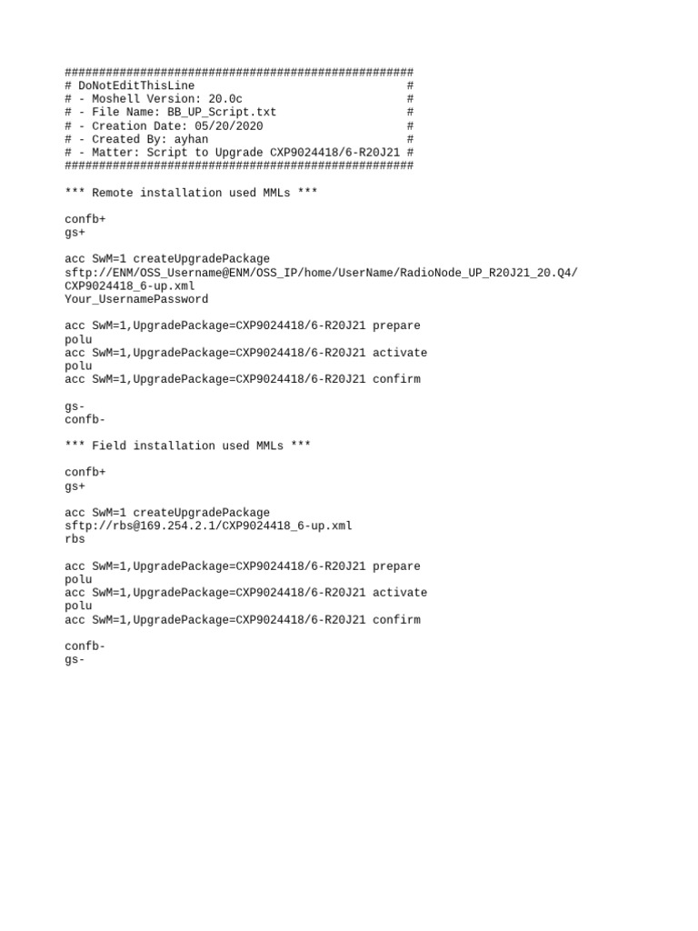 BB UP Script | PDF