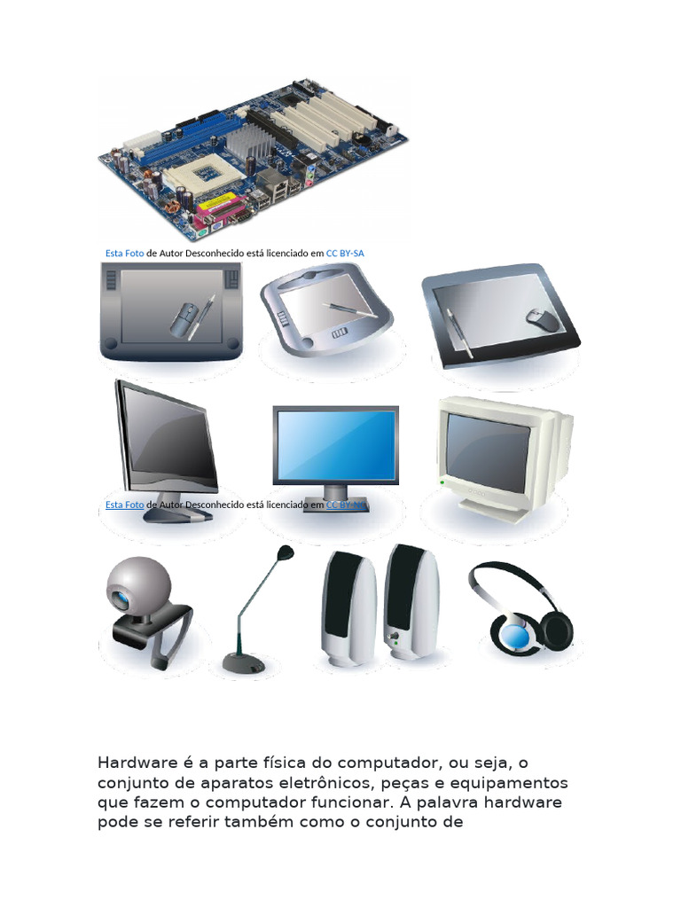 Entenda o Hardware e Software do PC | PDF | Hardware de computador ...