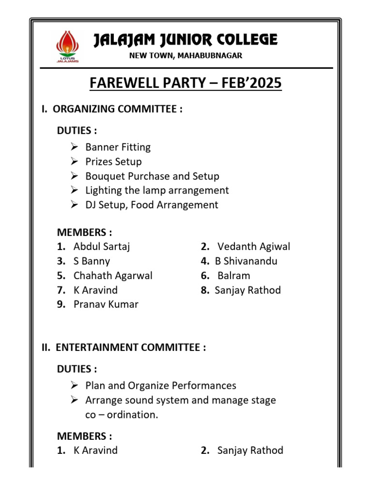 Committees Final | PDF