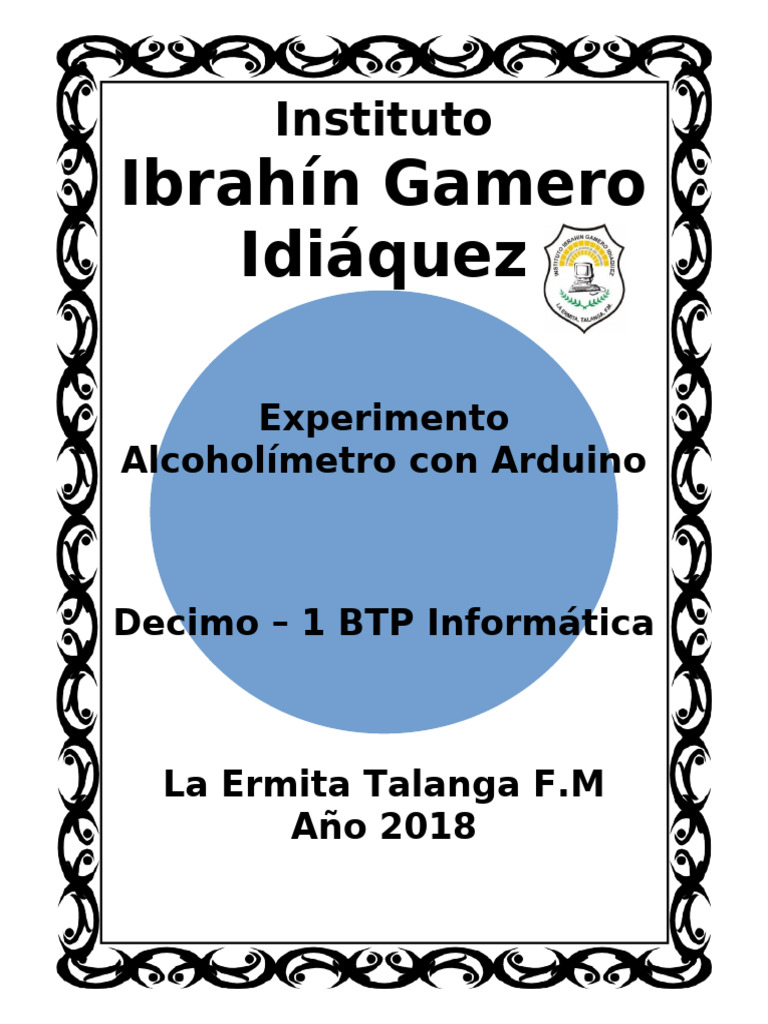 Proyecto Tecnologico Decimo Uno BTPI IIGI | PDF | Intoxicación ...