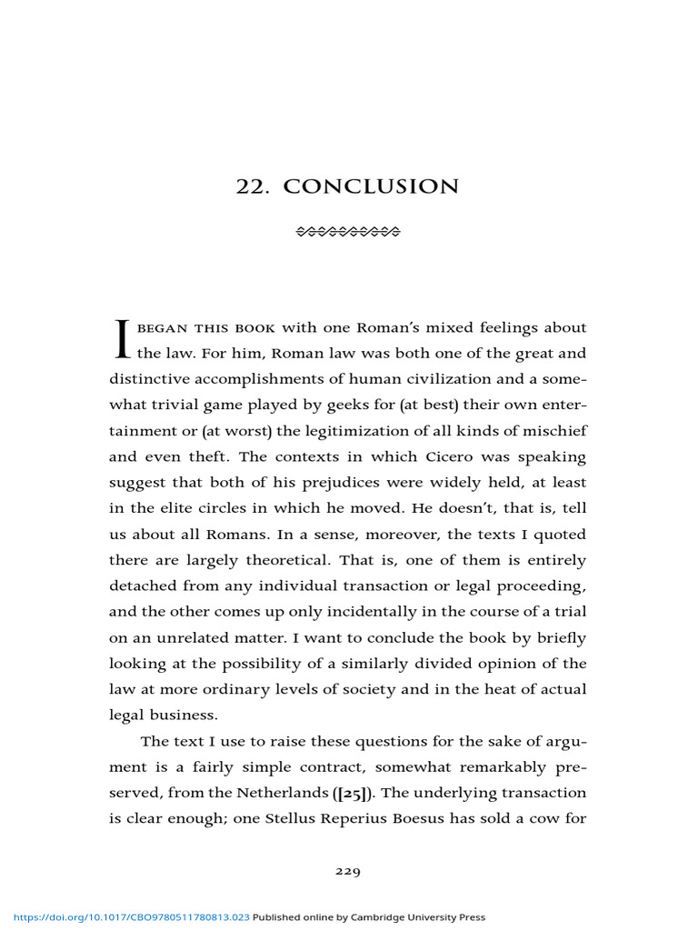 25.0 PP 229 234 Conclusion | PDF | Roman Law | Justice