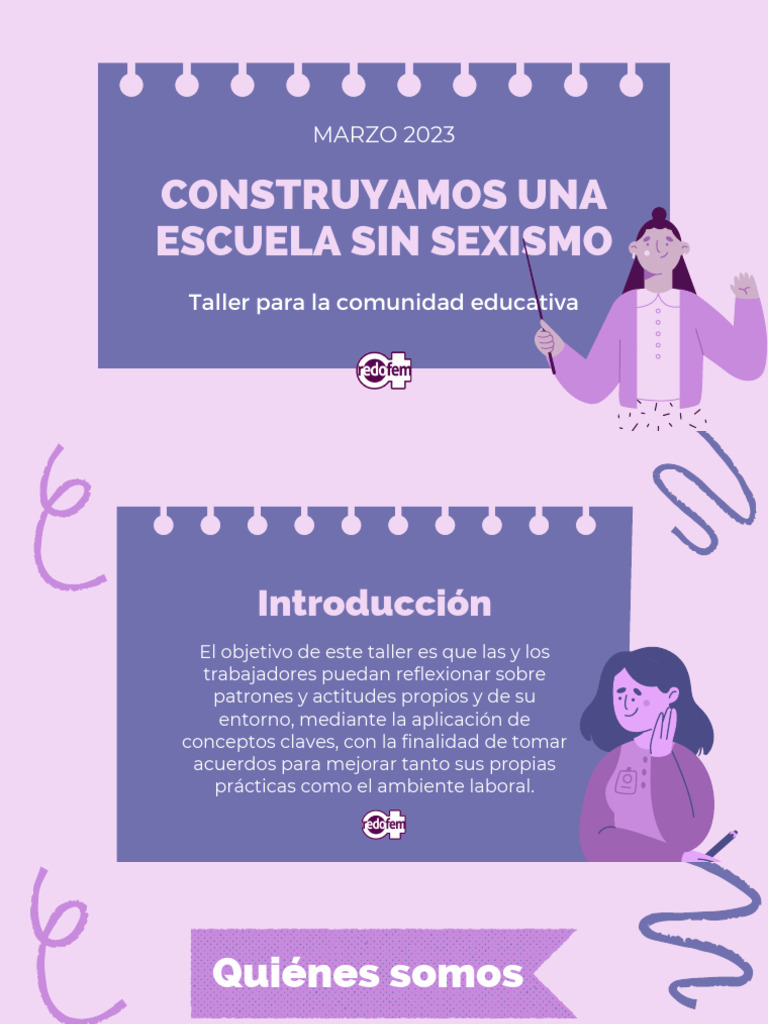 Taller para una Escuela Sin Sexismo | PDF | Género | Estudios de género