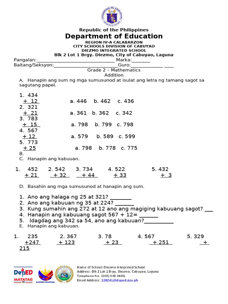 addition | PDF